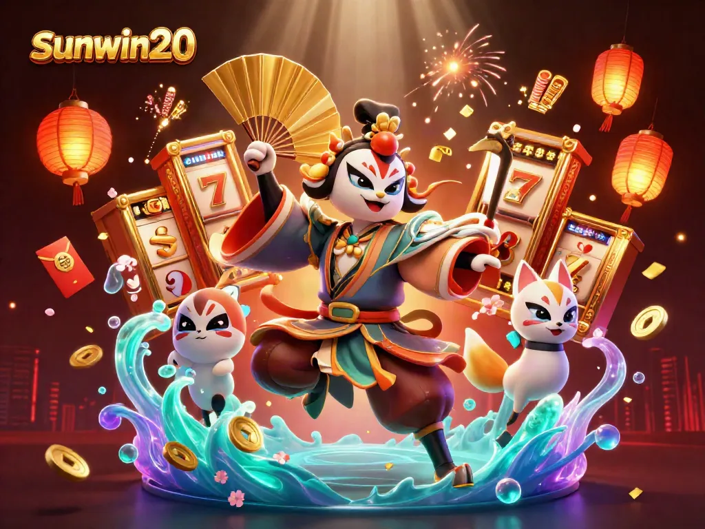 Experience thrilling slots, jackpots, and more with sunwin20 in this vibrant casino scene.