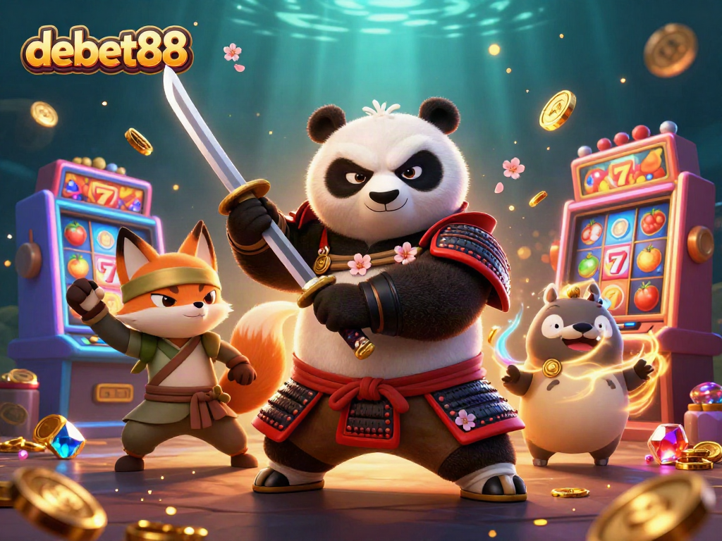 Engage with debet88's dynamic gambling action featuring samurai, ninja, and magical elements.
