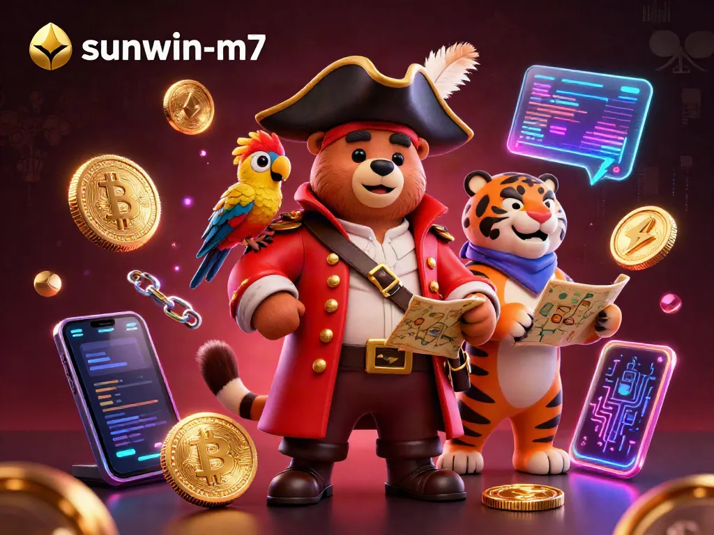 Experience thrilling gaming adventures with sunwin-m7, featuring vibrant 3D characters and dynamic crypto elements.