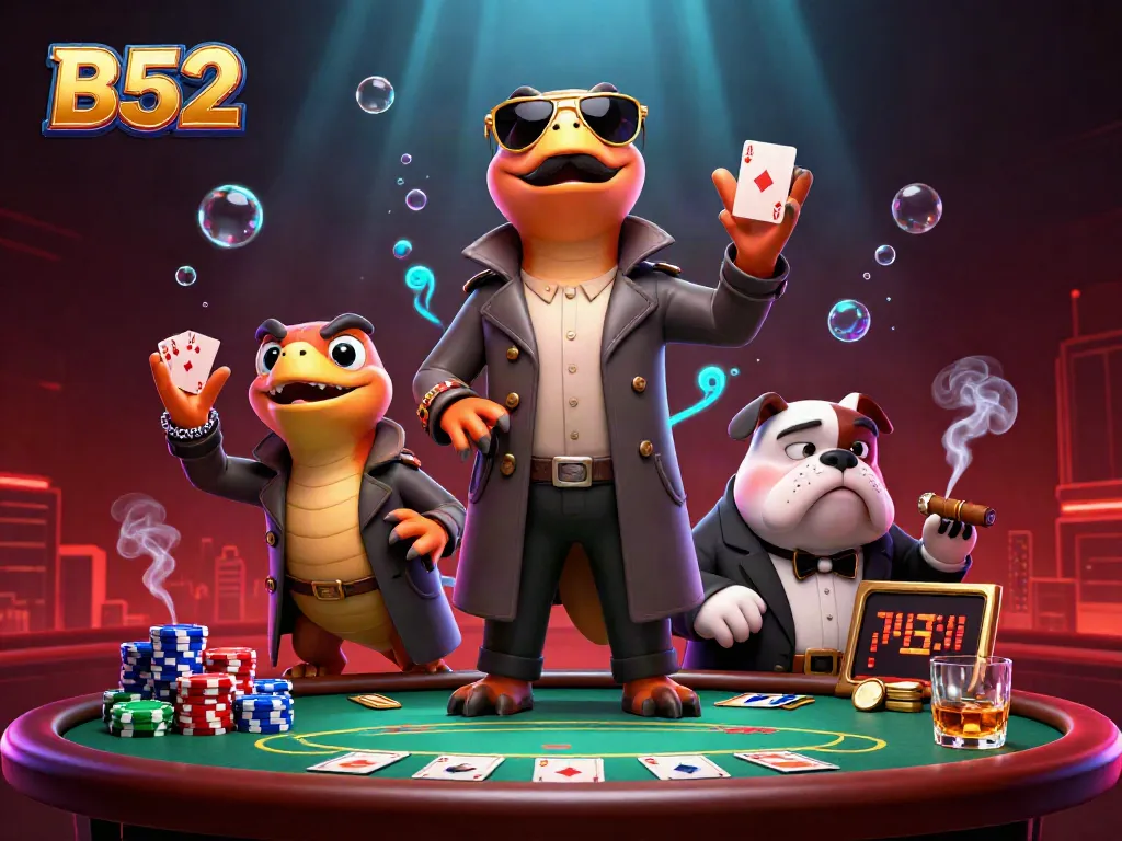 Catch the thrill of B52 card action with raptors in disguise at a VIP casino!