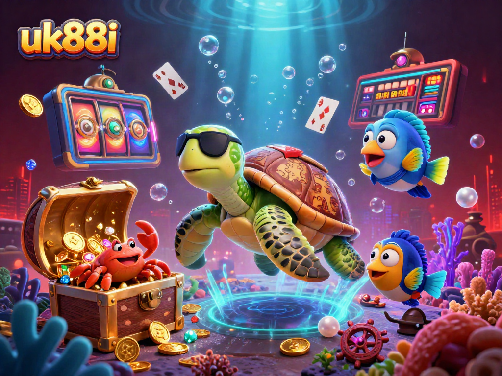Experience thrilling action at uk88i with vivid betting elements amidst colorful underwater treasures.