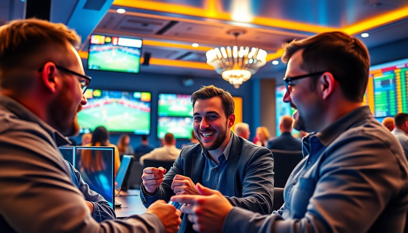 Explore live sports betting interactions on a site de paris sportifs en ligne featuring excited discussions and data analysis.