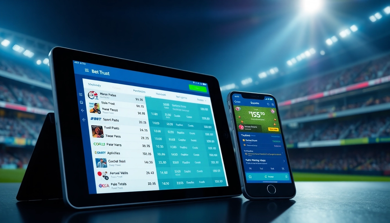 Découvrez le site de paris sportifs en ligne avec interfaces digitales modernes et en direct.