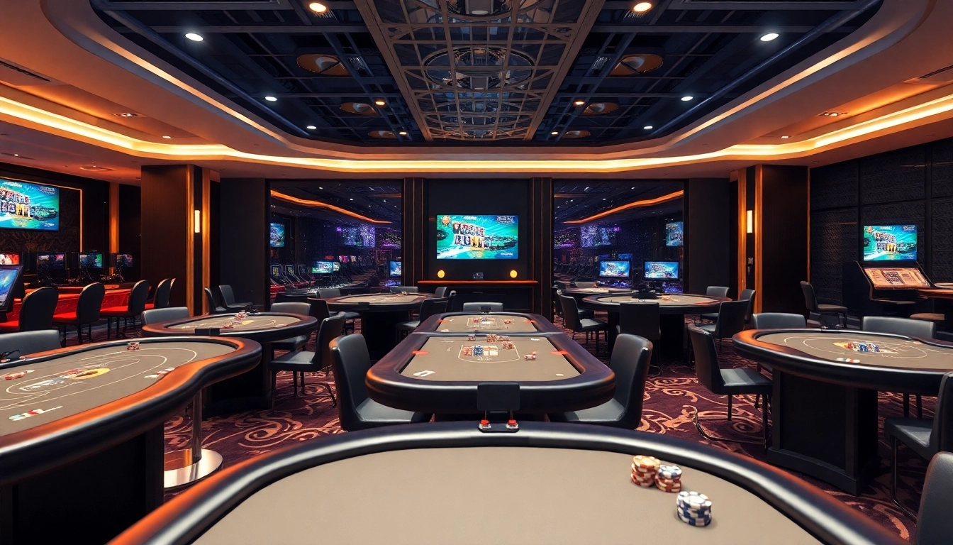 Jouer dans un casino en ligne 2026 avec des tables modernes et un éclairage dynamique.