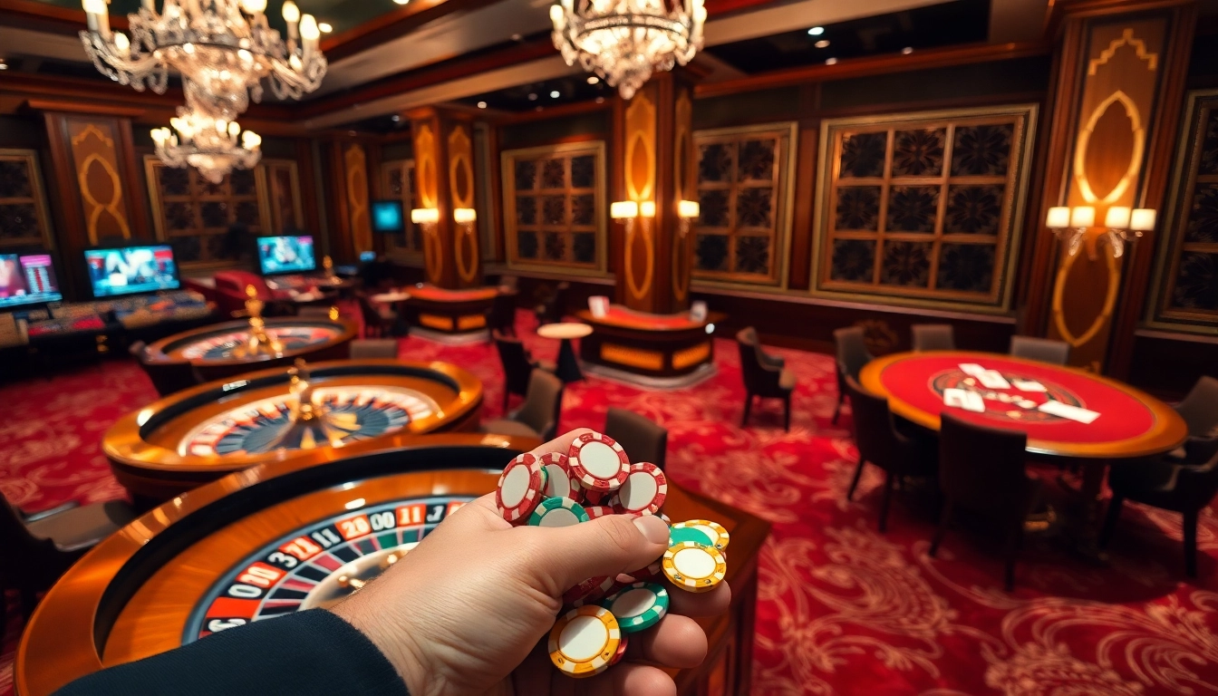 Experience the excitement of high-stakes gambling with S8 themed poker chips and elegant tables.