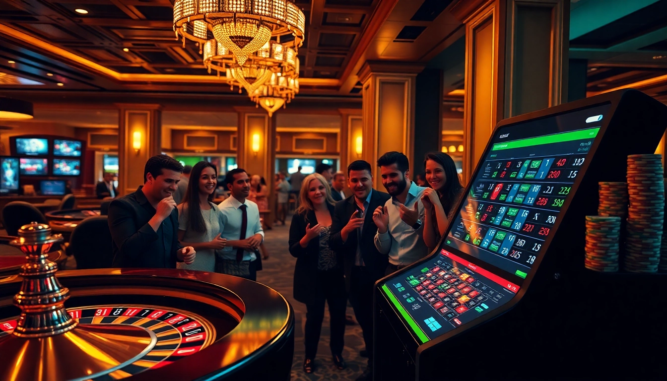 Exciting betting atmosphere showcasing meilleurs sites de paris sportifs 2026 and vibrant gambling action.