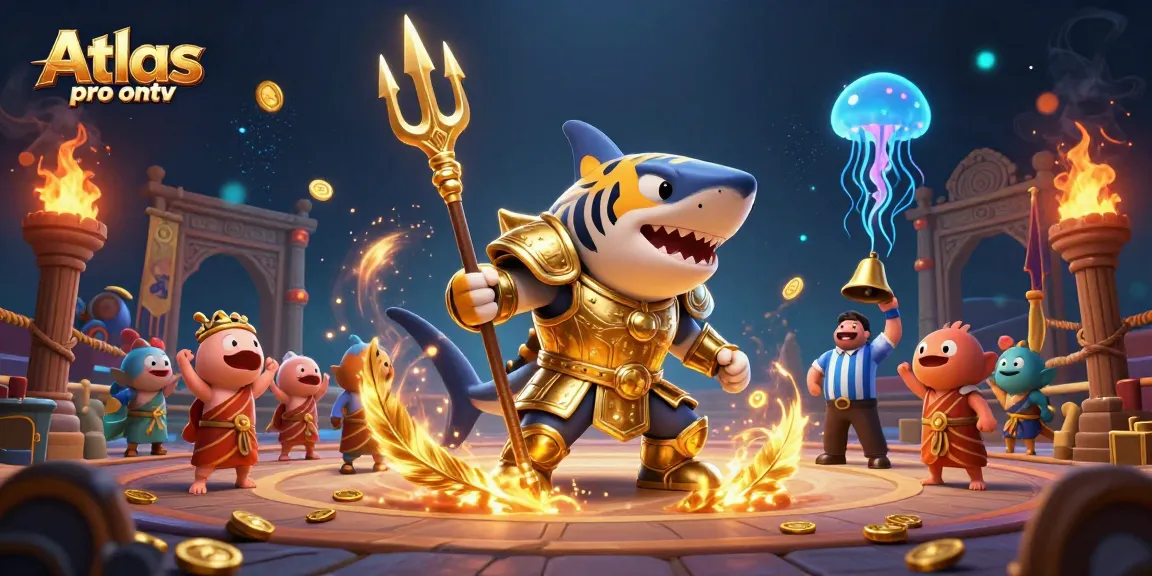 Experience thrilling action with Atlas pro ontv in this dynamic underwater gambling scene.