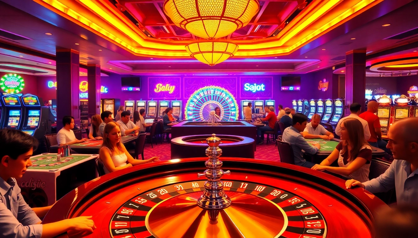 Joueurs captivés dans un casino en ligne, savourant l'excitation des jeux de table. related image