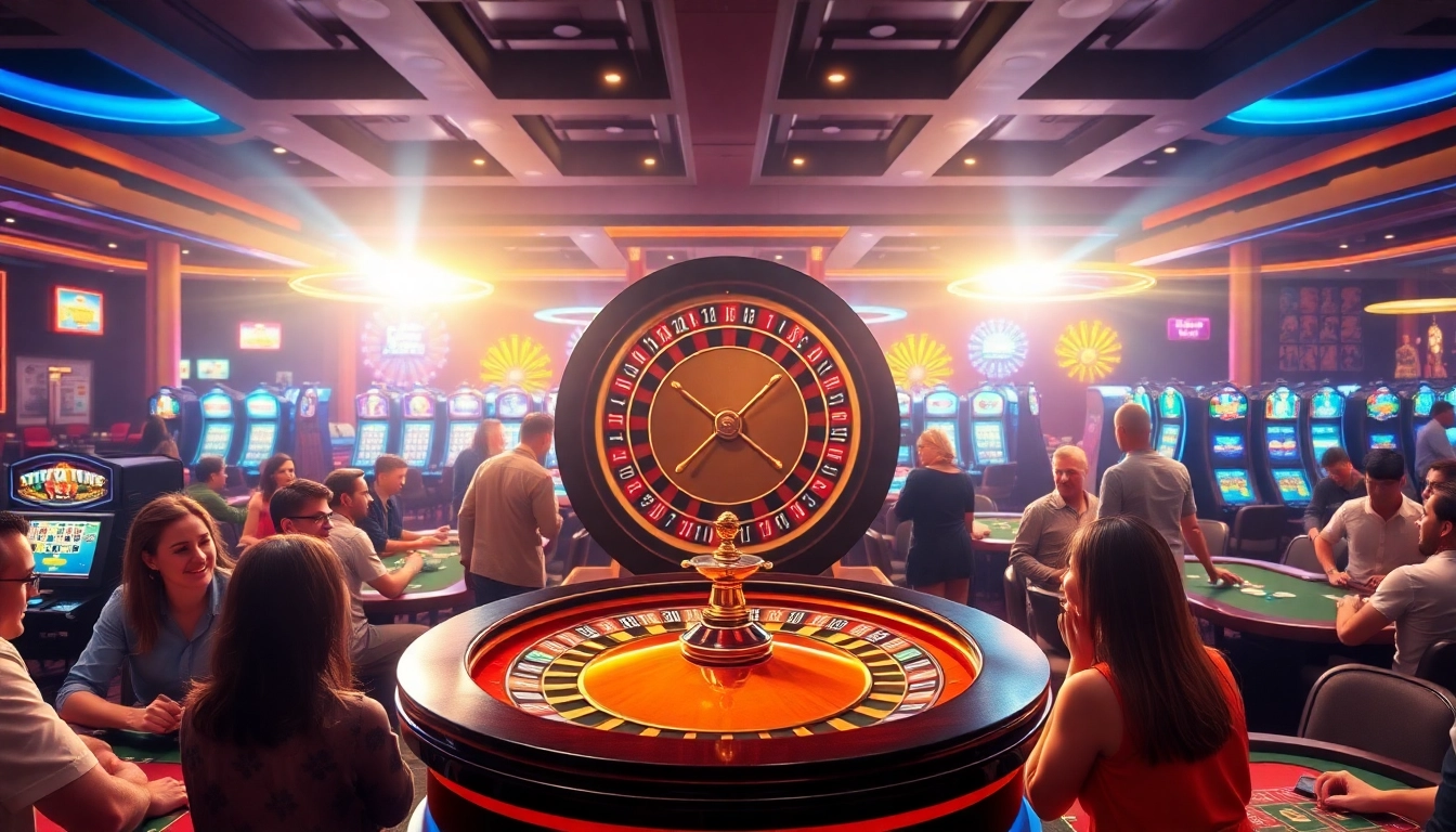 Joueurs captivés dans un casino en ligne, savourant l'excitation des jeux de table.