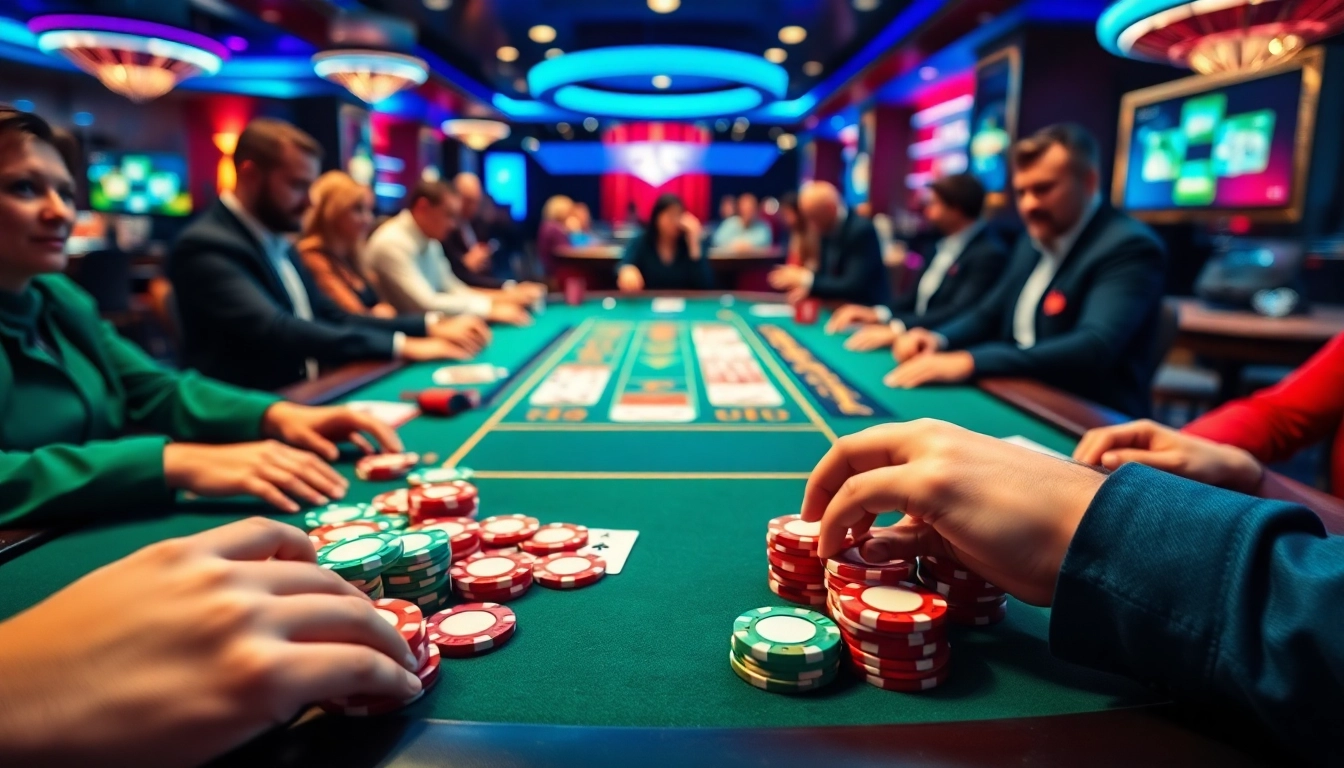 Expérience immersive avec des jeux de casino en ligne dans une ambiance animée. related image