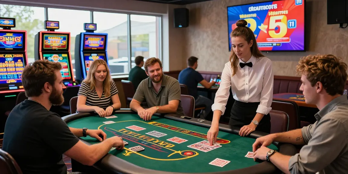Casino en ligne France légal : joueurs profitant d'une expérience de jeu dynamique et engageante dans un cadre moderne.