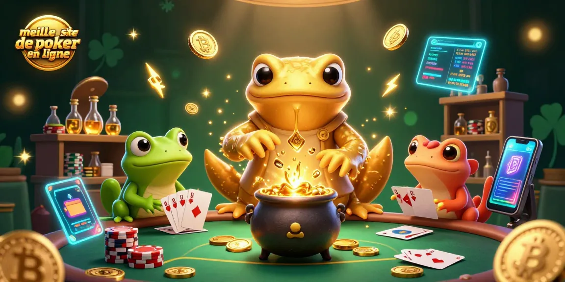Jouez sur le meilleur site de poker en ligne et remportez de superbes gains avec des tables animées et des jetons en or.