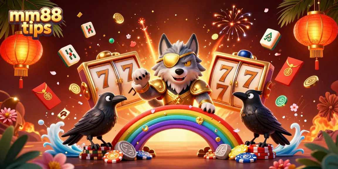 Engage with mm88 tips for winning strategies in a vivid 3D casino adventure illustration.