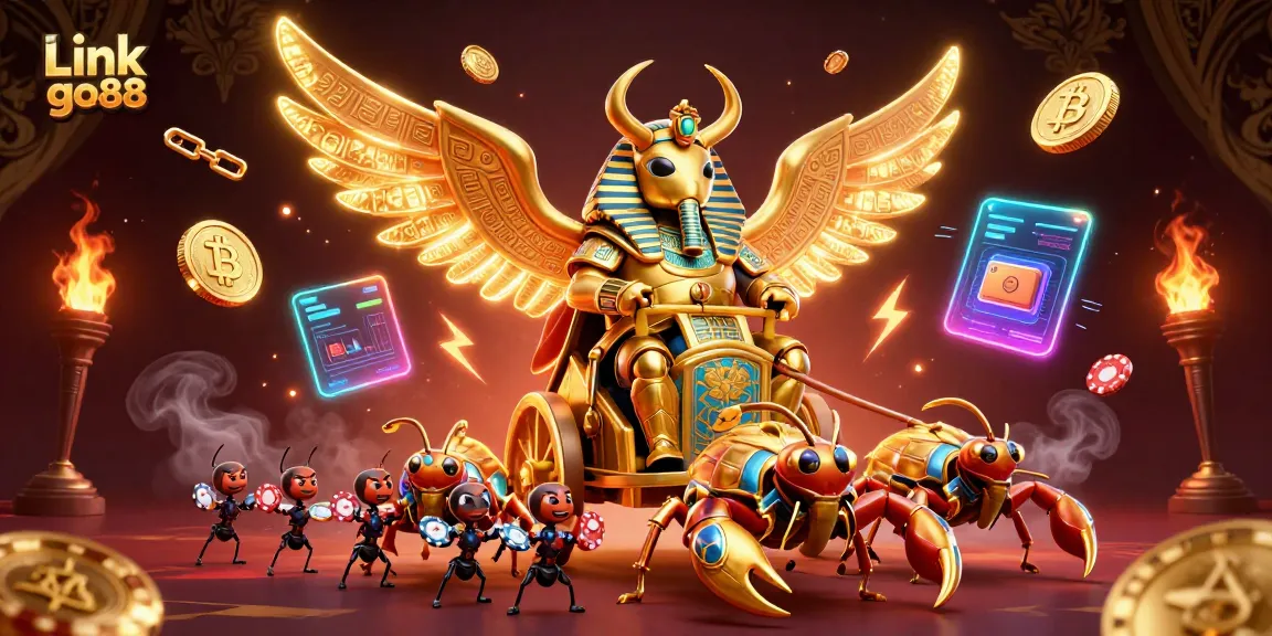 Engage with Link go88, featuring gaming elements and characters in a vibrant casino atmosphere.