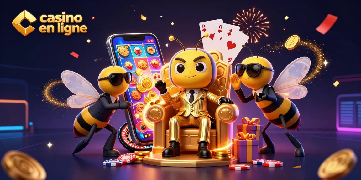 Le casino en ligne crée une ambiance festive avec une abeille chef et des éléments de jeu éclatants.