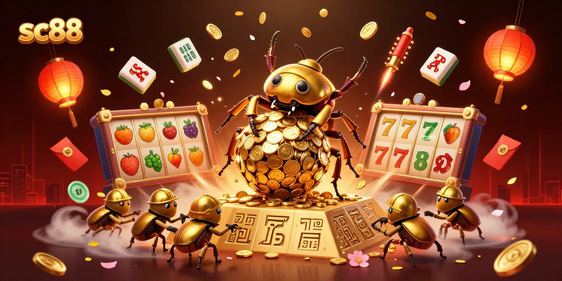 Engage in winning strategies with sc88 at a vibrant casino scene filled with gold and excitement.