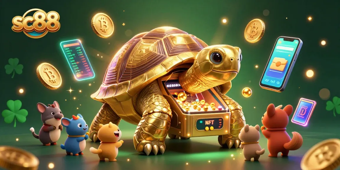 Engage with sc88’s thrilling gameplay alongside a colossal golden tortoise pinball machine in vibrant 3D.